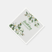 Aangepaste Bloemen Magnolia GreenEnergy BIrthday P Servet (Hoek)