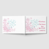 Aangepaste Bloemen Meisje Mis Quince Anos Keepsake Gastenboek (Volledig)
