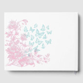 Aangepaste Bloemen Meisje Mis Quince Anos Keepsake Gastenboek (Achterkant)