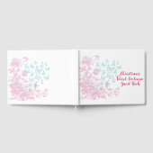 Aangepaste Bloemen Meisje Sweet Sixteen Keepsake Gastenboek (Volledig)