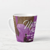 Aangepaste Bloemen MOEDER Spreuken 31 Latte Mok (Linkerhoek)