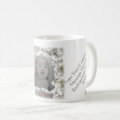 Aangepaste bloemen Mok Gepersonaliseerd Wit Blosso (Voorkant rechts)