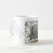 Aangepaste bloemen Mok Gepersonaliseerd Wit Blosso (Voorkant links)