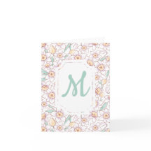 Aangepaste bloemen monogrammed