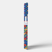 Aangepaste Bloemen, Polka's, Faux Lace iPad Case (Achterkant / Rechts)