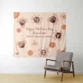 Aangepaste Bloemen Roze Oma Foto Gift 6 Pics Wandkleed (In Situ (horizontaal))