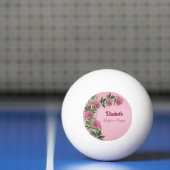 Aangepaste bloemen rustieke pioen thema gepersonal pingpongbal (Net)