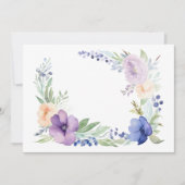 Aangepaste bloemen save the date (Voorkant)