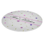 Aangepaste Bloemen Snijplank – gepersonaliseerd ge (Hoek)