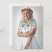 Aangepaste Bloemen Sympathie Dank u kaart (Achterkant)