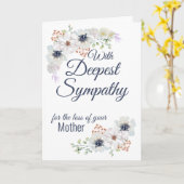 Aangepaste Bloemen Sympathie Groeten Kaart (Gele Bloem)