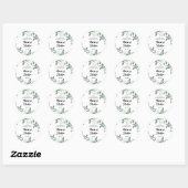 Aangepaste Bloemen Trouwstickers voor Cookies Bag Ronde Sticker (Vel)