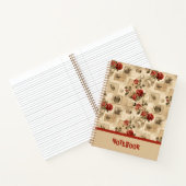 Aangepaste Bloemen  Wallpaper Notitieboek (Binnen)