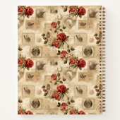 Aangepaste Bloemen  Wallpaper Notitieboek (Achterkant)
