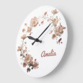 Aangepaste Bloemen Wandklok (Hoek)