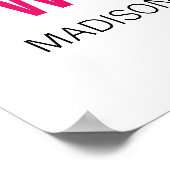 Aangepaste Bloemen Welkom Vrijgezellenfeest teken Poster (Hoek)