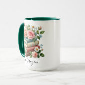 Aangepaste Bloemenboeken Leraar Waardering Bibliot Mok (Voorkant links)