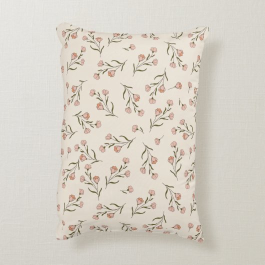 Aangepaste bloemenfoto kussen voor kinderkamer (Achterkant (Verticaal))