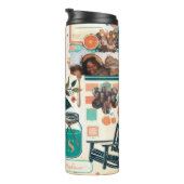 Aangepaste Bloemenjunk Journal Scrapbook Gift voor Thermosbeker (Geroteerd rechts)