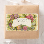 Aangepaste bloemenkaars of blikpot label (Insitu)