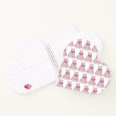 Aangepaste Bloemenmeisje Pink Gown Wedding Party Notitieboek (Binnen)