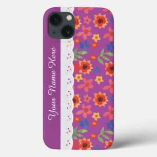 Aangepaste bloemenprint Magenta iPhone 6 Xtreme Ho Case-Mate iPhone Case