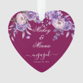 Aangepaste bloemensieradependant voor wijn met tek ornament (voorkant)