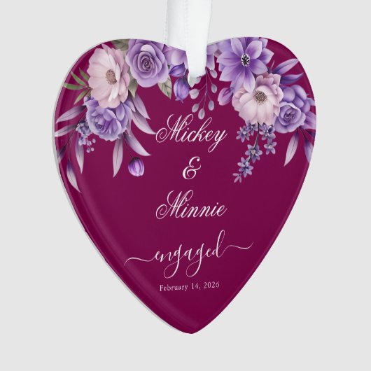 Aangepaste bloemensieradependant voor wijn met tek ornament (voorkant)