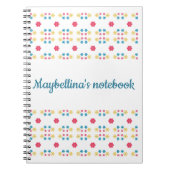 Aangepaste bloemenspiraal foto notitieboek (Voorkant)