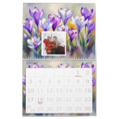 Aangepaste bloemige fotokalender gepersonaliseerde kalender (Jan 2027)