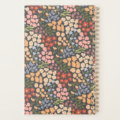 Aangepaste Bloemige Monogram Wekelijkse Maandelijk Planner (Achterkant)
