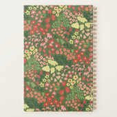 Aangepaste Bloemige Monogram Wekelijkse Maandelijk Planner (Achterkant)