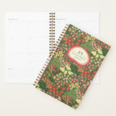 Aangepaste Bloemige Monogram Wekelijkse Maandelijk Planner (Display)