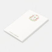 Aangepaste bloemige trouwtopteken 'Post-it' briefj Post-it® Notes (Schuin)