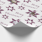 Aangepaste Bloemist Feestelijke 'Vrolijke Kerstmis Cadeaupapier (Hoek)