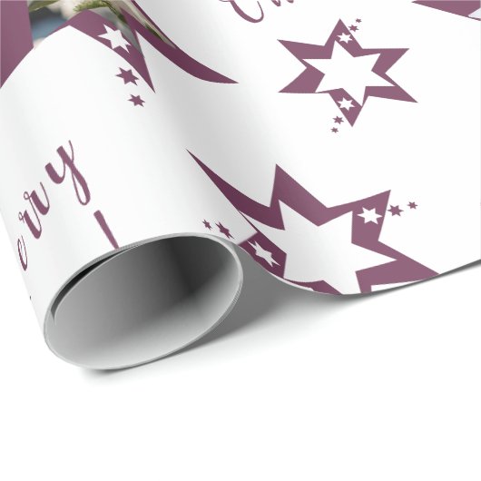 Aangepaste Bloemist Feestelijke 'Vrolijke Kerstmis Cadeaupapier (Rol Hoek)