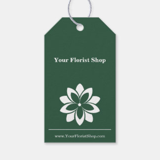 🌸Aangepaste Bloemist Logo en QR Code Bloemverzorg Cadeaulabel
