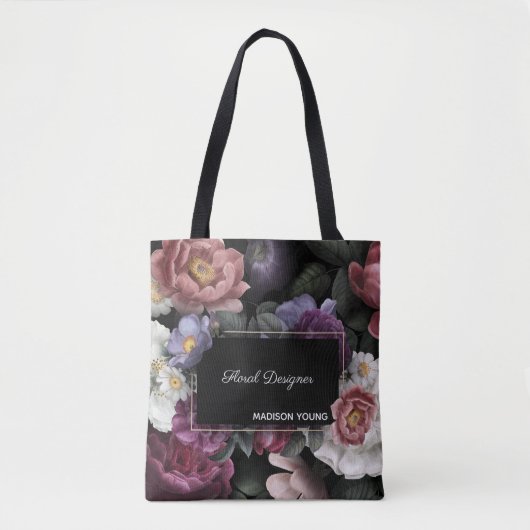 Aangepaste Bloemist Shop Tote Bag