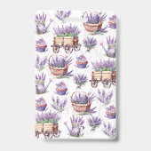 Aangepaste Bloemist Zakelijke Waterverf Lavendel Badge (Achterkant)