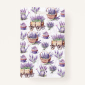 Aangepaste Bloemist Zakelijke Waterverf Lavendel Badge (Achterkant)