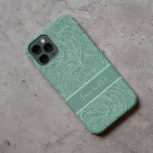 Aangepaste bloemmotief Stoere iPhone 13, 14, 15 ho Case-Mate iPhone Case