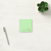 Aangepaste bloemrijke monogrammunt post-it® notes (Kantoor)