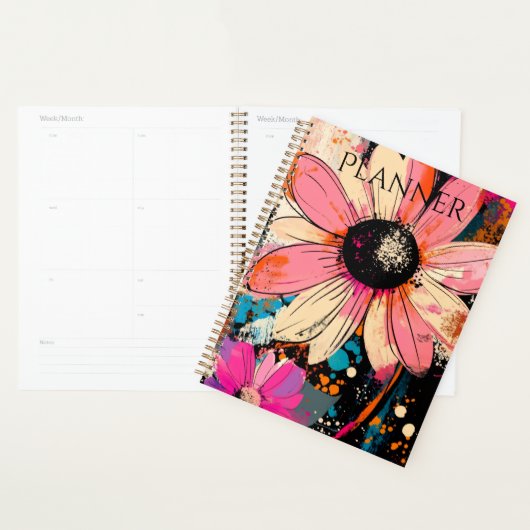 Aangepaste bloemstuk wekelijkse en maandelijkse pl planner (Display)
