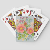 Aangepaste bloemstukken pokerkaarten (Achterkant)