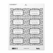 Aangepaste  blokbalkplaat van het flessenpatroon etiket (Full Sheet)