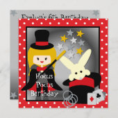 Aangepaste blond meisje Hocus Pocus Birthday Invit Kaart (Voorkant / Achterkant)