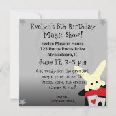 Aangepaste blond meisje Hocus Pocus Birthday Invit Kaart (Achterkant)