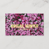 Aangepaste "Blooming Flowers" (Amerikaans) Visitekaartje (Voorkant)