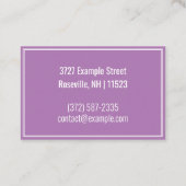 Aangepaste "Blooming Flowers" (UK/Euro) Visitekaartje (Achterkant)