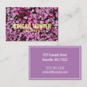Aangepaste "Blooming Flowers" (UK/Euro) Visitekaartje (Voorkant / Achterkant)